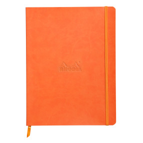 Rhodia Softcover Notebook - Large - Tangerine - Dotted